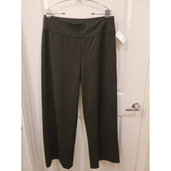 Eileen Fisher Stretch Jersey Knit Wide-Leg Pant Size L - Picture 3 of 5